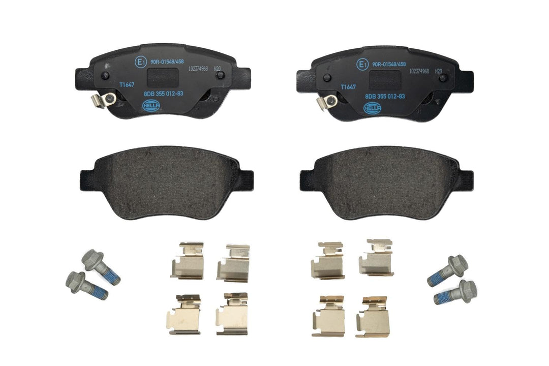 HELLA PAGID 8DB 355 012-831 Bremsbelagsatz - T1647 - Dicke/Stärke: 17.8mm - Bremssystem: Bosch - mit