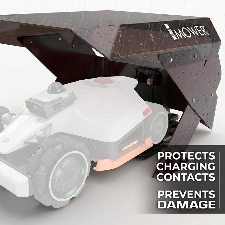 Mähroboter-Garage Mobius kompatibel mit Mammotion Luba 3 AWD 1500 3000 5000 10000, transparente Abde