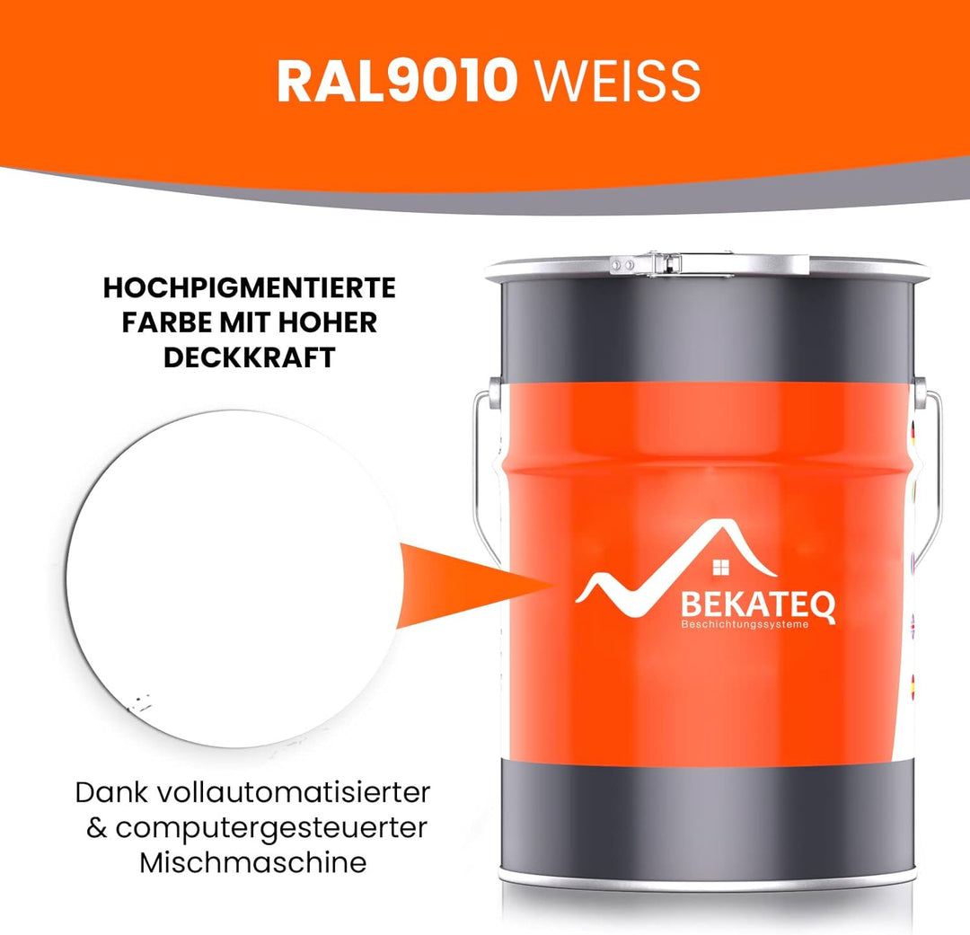 BEKATEQ LS-820 Strassenmarkierungsfarbe seidenmatt, 2,5l Weiss, Markierungsfarbe, Fahrbahnmarkierung