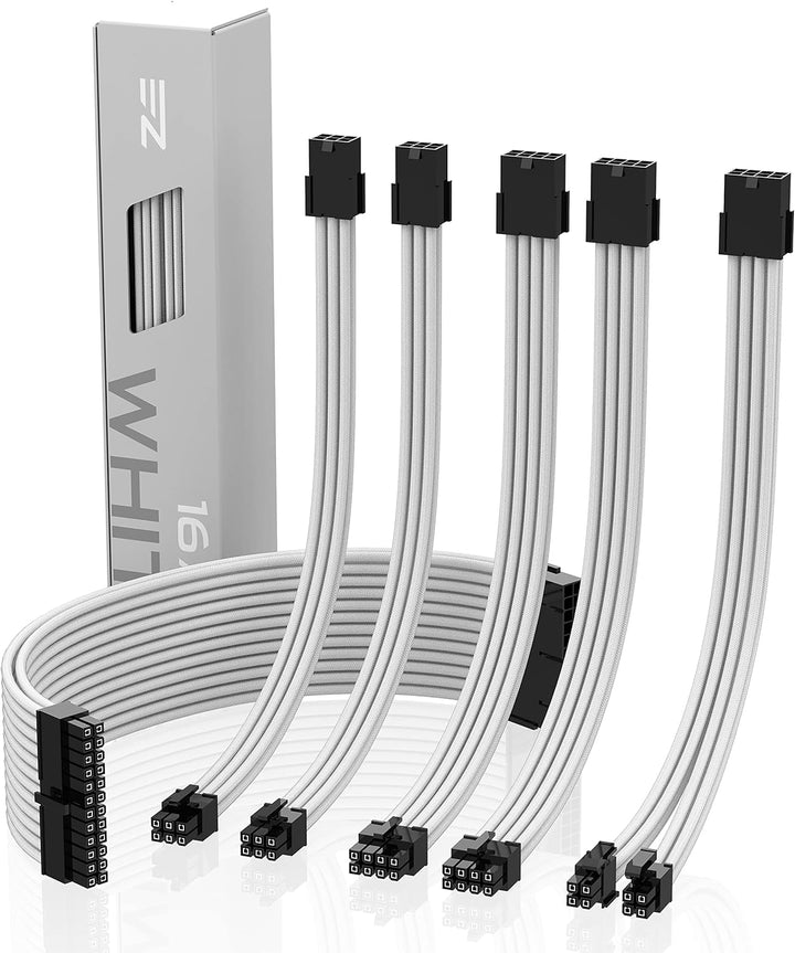 EZDIY-FAB Sleeved Cable - Kabelverlängerung für Stromversorgung mit Combs 24 PIN 8PIN 6PIN 4 + 4 PIN