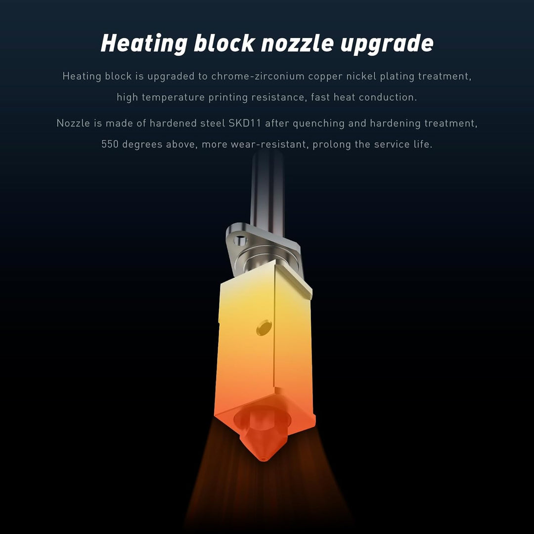 Upgrade TZ2.0 Bimetall Heatbreak Hotend w/überzogener Kupfer Heizblock Silikon Socke Hohe Temperatur