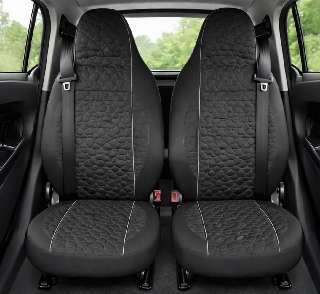 Auto Accessori Lupex - LS03 Sitzbezüge Smart Fortwo 450 451 453 - Vorne mit integrierter Kopfstütze