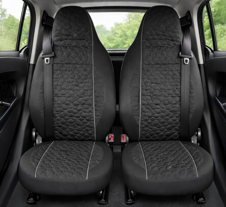 Auto Accessori Lupex - LS03 Sitzbezüge Smart Fortwo 450 451 453 - Vorne mit integrierter Kopfstütze