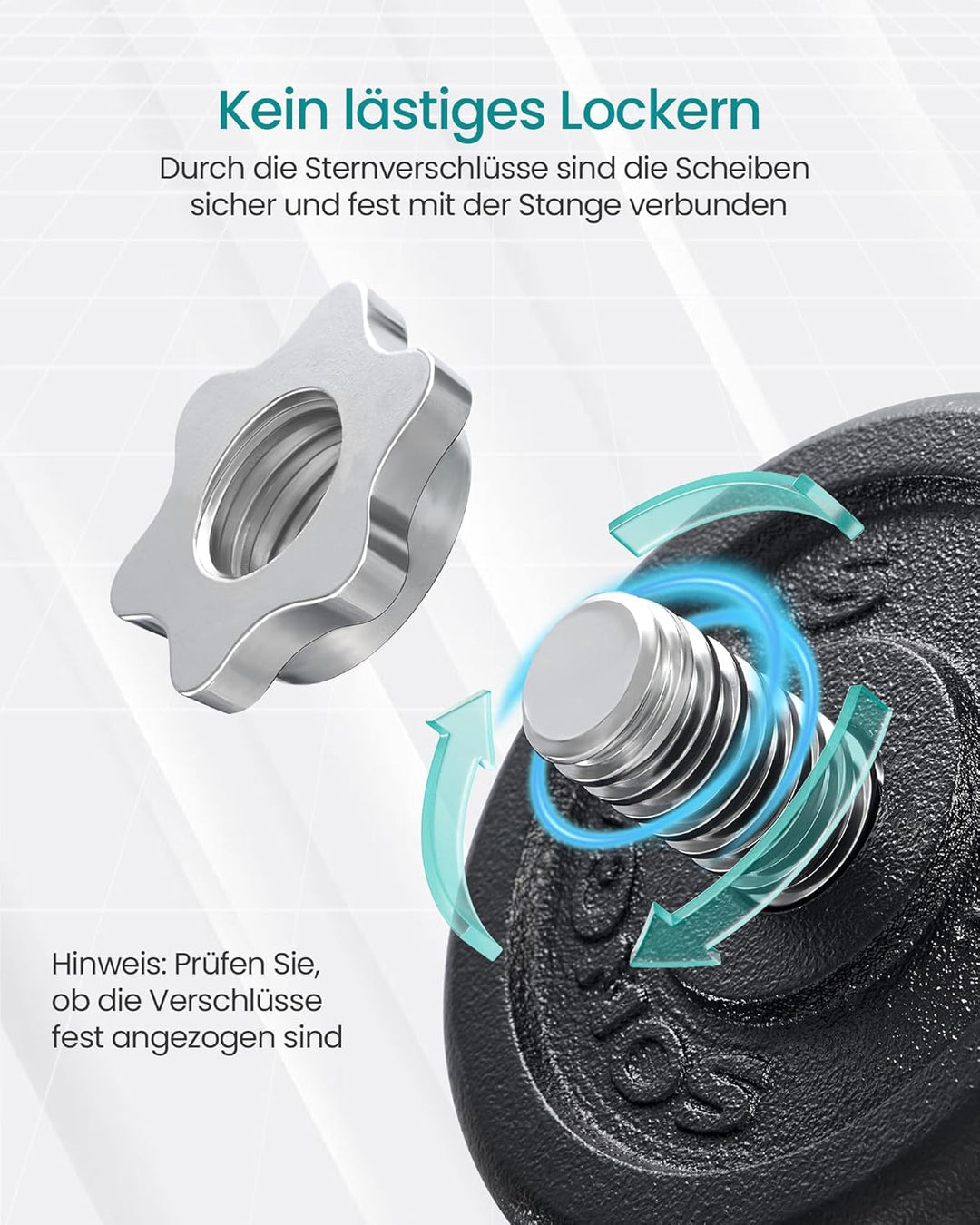 SONGMICS Hanteln, Hantelset aus Gusseisen, verstellbar, für Männer und Frauen, Workout, Fitnesstrain