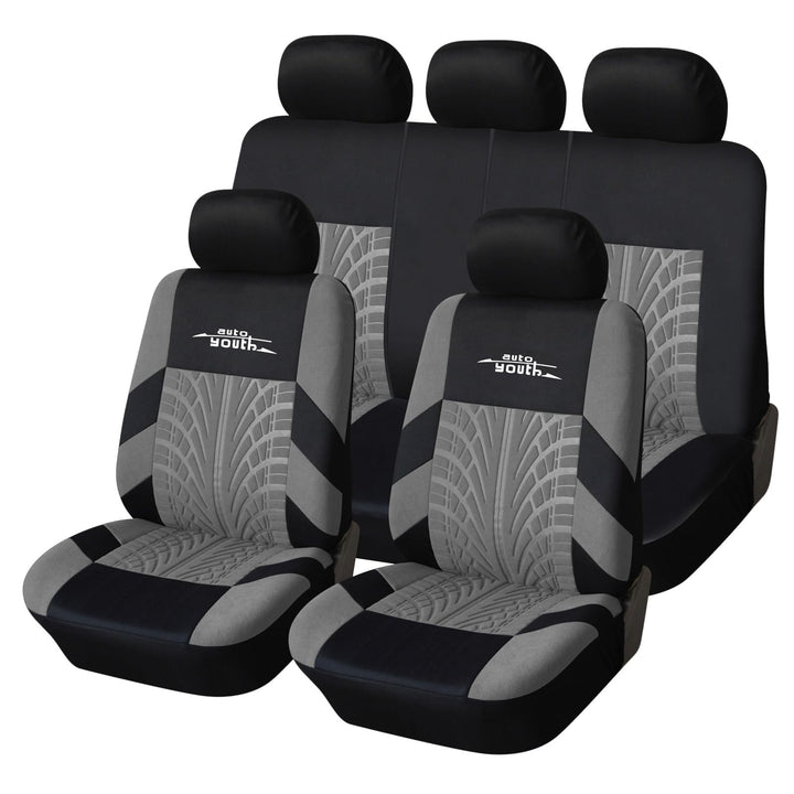 AUTOYOUTH Autositzbezüge Universal Fit Komplettset Autositzschoner Reifenschienen Autositzzubehör, G