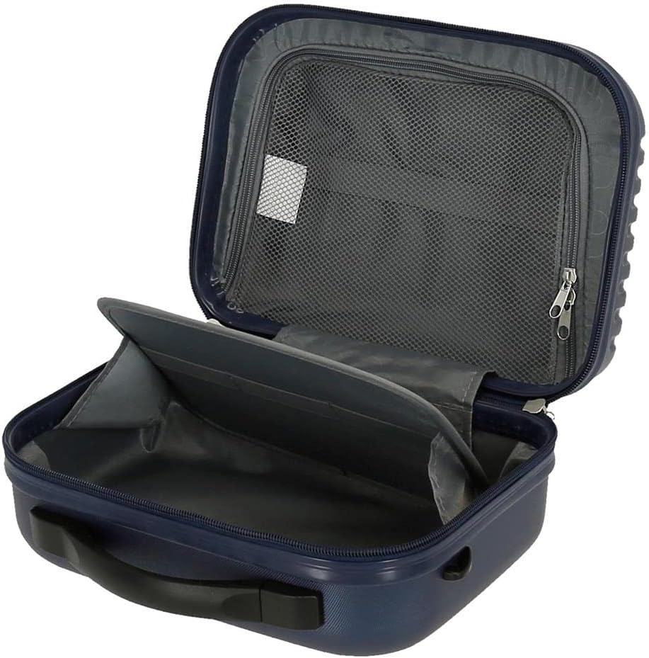 Roll Road India Anpassungsfähiger Schönheitsfall Blau 29x21x15 cms ABS Marine, Marine