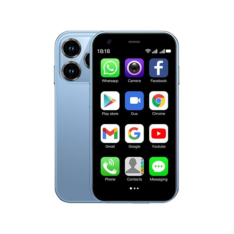 CatCalls Mini Smartphone Entsperrt 4G Handy, 3.0 Zoll, 32GB Erweiterbar bis zu 128GB, Dual SIM Dual