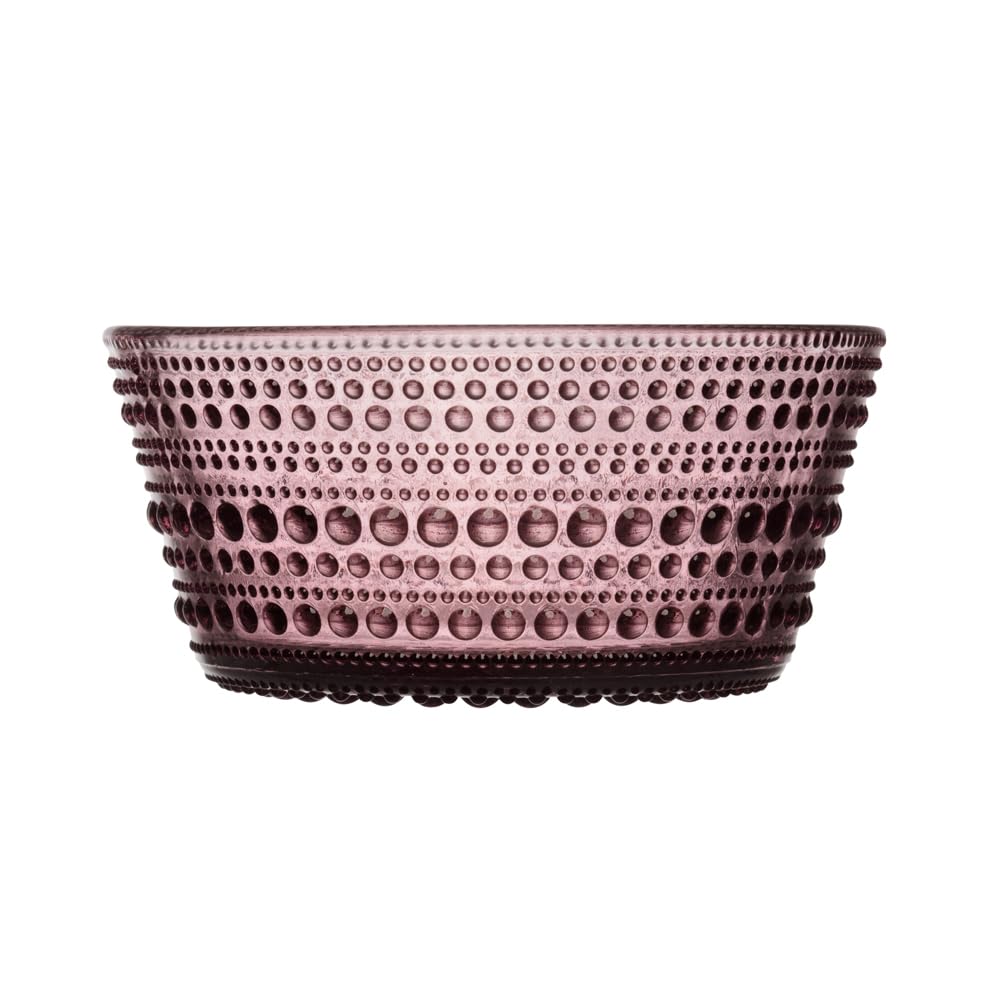 Iittala Kastehelmi Schale aus Glas hergestellt, in der Farbe Violett, Volumen: 23 cl, Höhe: 5 cm, D: