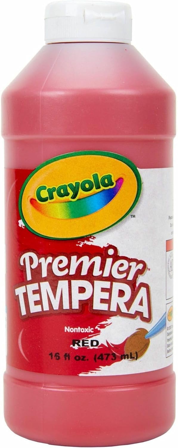Premier Tempera Paint, Red, 16 oz Rot, Rot