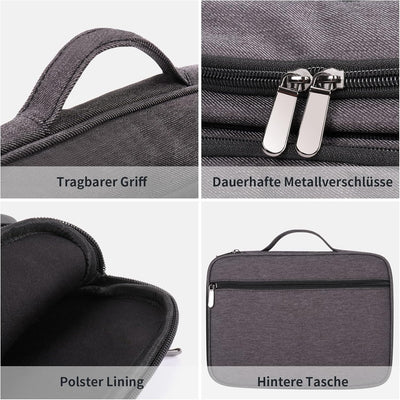 BERTASCHE Tasche Hülle für Surface Go/Ipad/Tablet bis zu 11 Zoll Schutzhülle für Business Büro Arbei