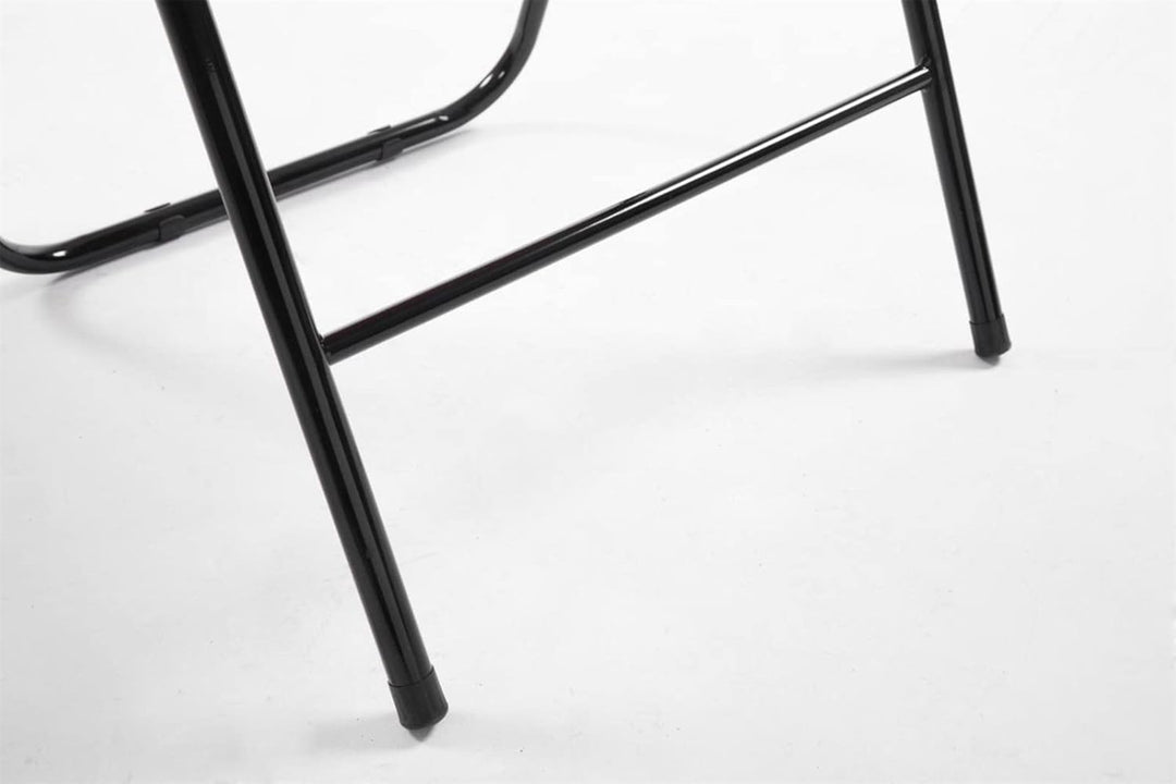 CLP 2er Set Klappstuhl Felix Gepolstert I Küchenstuhl Mit Metallgestell I Kunstleder PVC Sitz Gepols