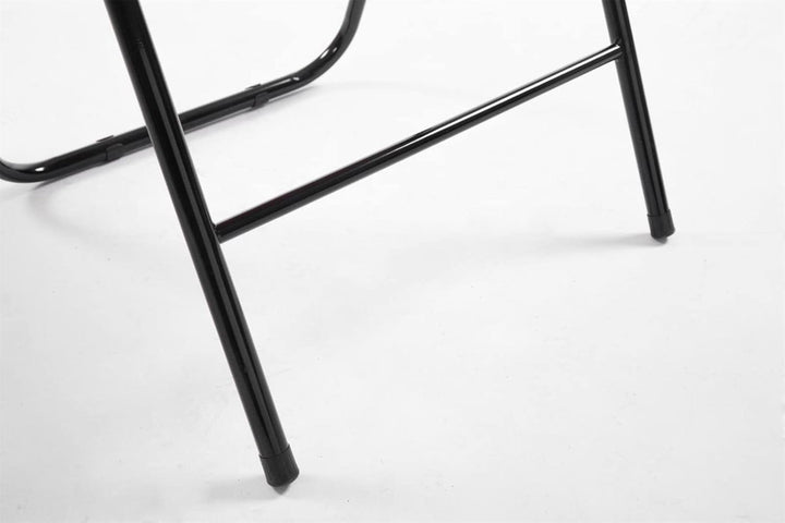 CLP 2er Set Klappstuhl Felix Gepolstert I Küchenstuhl Mit Metallgestell I Kunstleder PVC Sitz Gepols