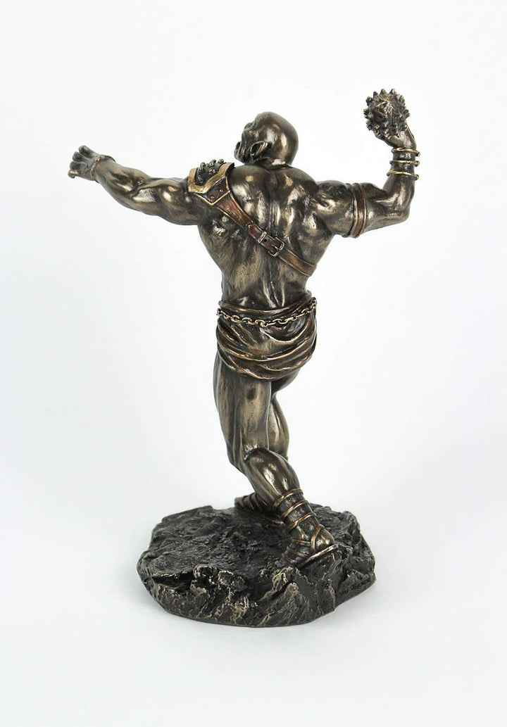 Veronese Design Cyclops Club-Skulptur aus Kunstharz, 21,5 cm, bronzefarben