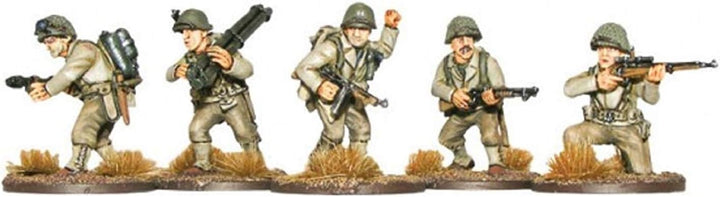 Kriegsherr GB-A2 - WW2 US Rangers 28mm Figuren - Bolzen Aktion - 25x 1/56 Wargaming-Minaturen