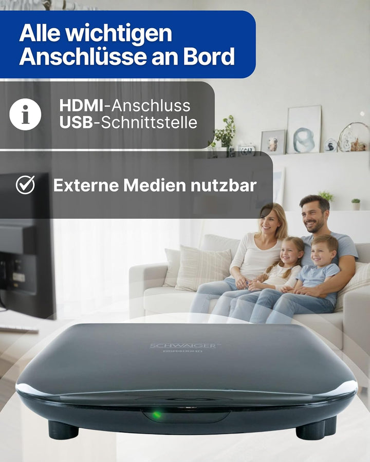 SCHWAIGER DSR400HD HD-SAT-Receiver, Schwarz