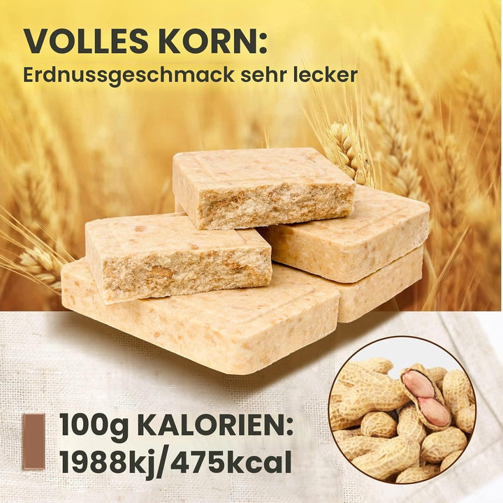 Notfall-Rationsriegel, Erdnussgeschmack, Überlebens-Tabs für Outdoor, Camping, Notfall, Schneesturm,