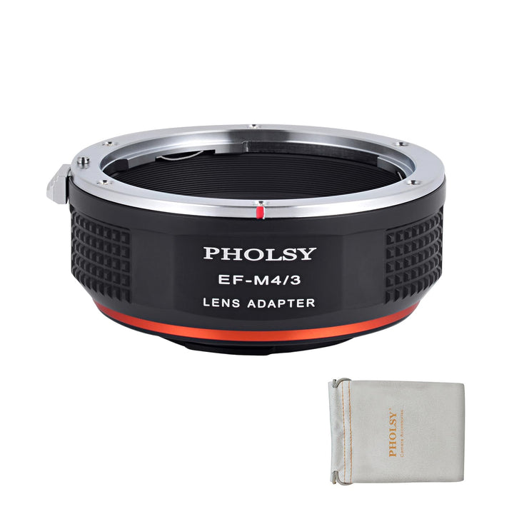PHOLSY Objektivadapter Manueller Fokus EF auf MFT Kompatibel mit Canon EF EF-S Objektiv auf M4/3 Mic