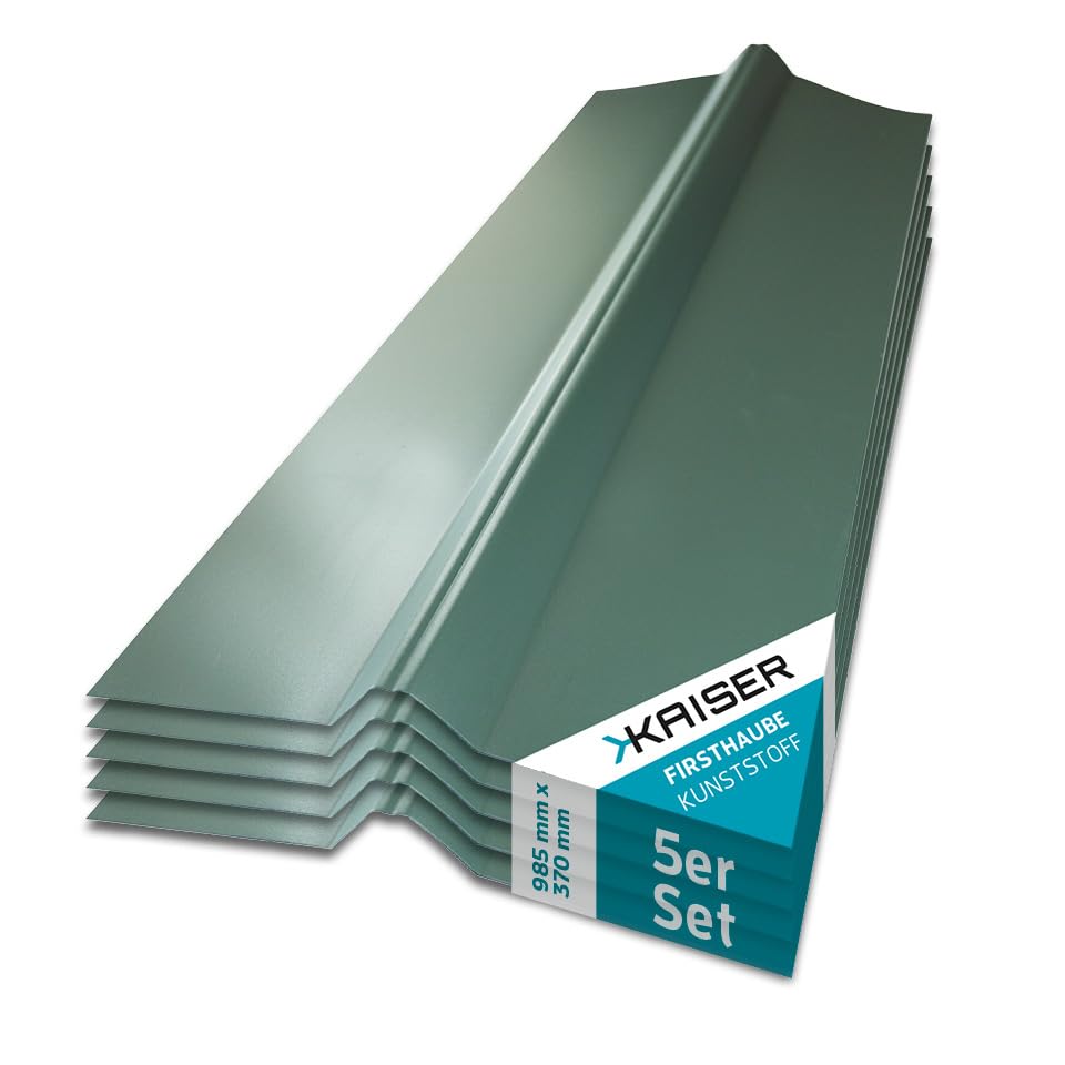 KAISER plastic® Firsthaube Grün | Wellplatten Dach Abdeckung, Welldach Kunststoff | Dachplatten wett