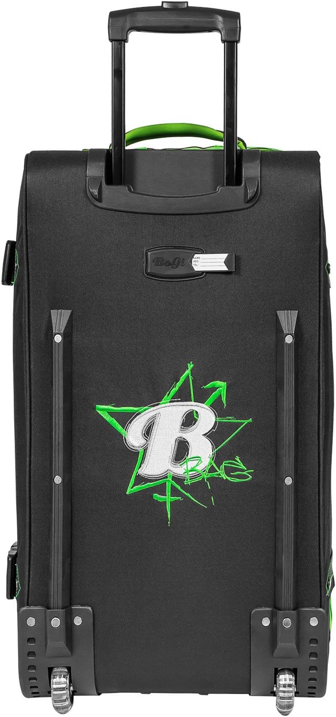 BoGi Bag Reisetrolley Koffer Schwarz Grün L, Schwarz Grün L
