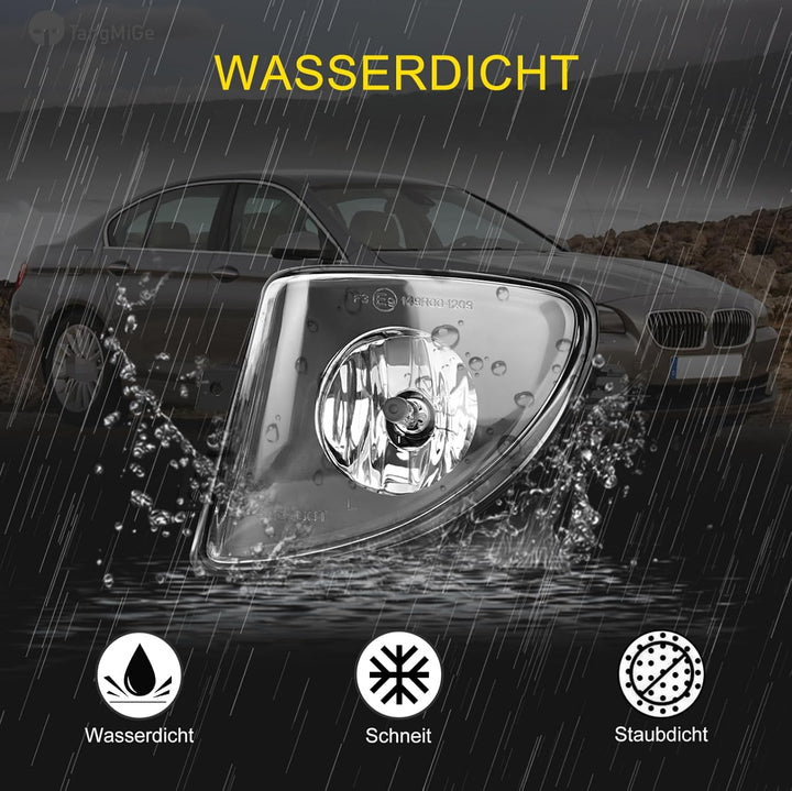 TangMiGe Nebelscheinwerfer Kompatibel mit BMW 5er F10 F11 01/2009-06/2013, für Standard Stossstange,