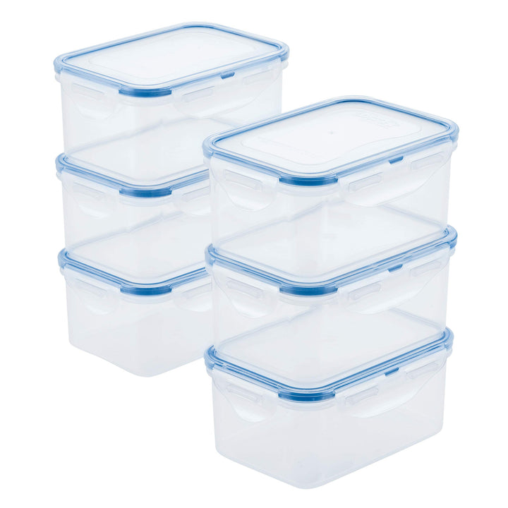 Lock &amp; Lock Vorratsdose HPL811, rechteckig, 600 ml 20 Oz (Pack of 6), 20 Oz (Pack of 6)