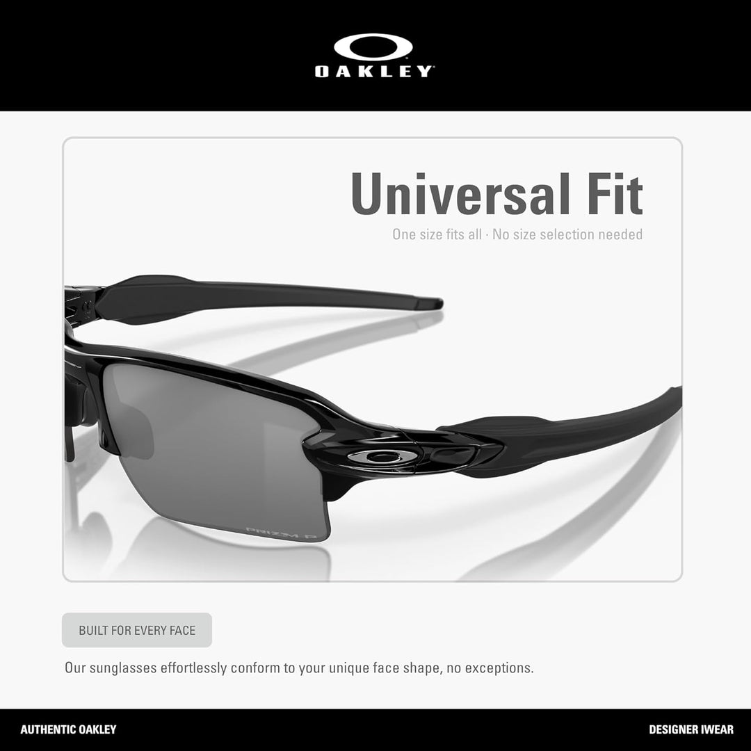 Oakley Sonnenbrille Flak 2.0 XL 59 Schwarz (Polished Black/Prizmblackpolarized), 59 Schwarz (Polishe