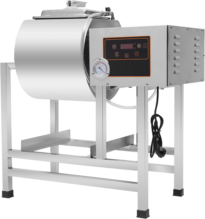 Vakuum-Mariniermaschine 38L Edelstahl - Kommerzielle Fleischmariniermaschine mit 240W 1-99min Zeitei