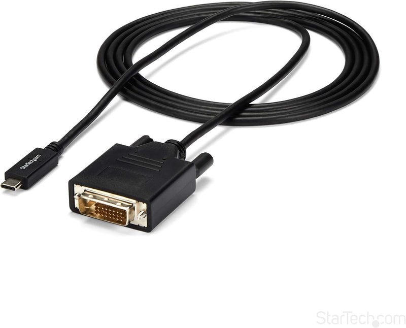 StarTech.com USB-C auf DVI Adapterkabel - USB Typ-C auf DVI Konverter / Adapter - 2m - 1920x1200, 2m