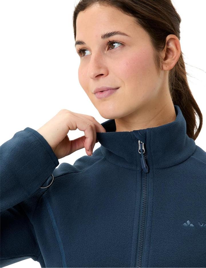 VAUDE Rosemoor Fleecejacke für Damen - Warme & Nachhaltige Fleecejacke aus recyceltem Polyester, Zip