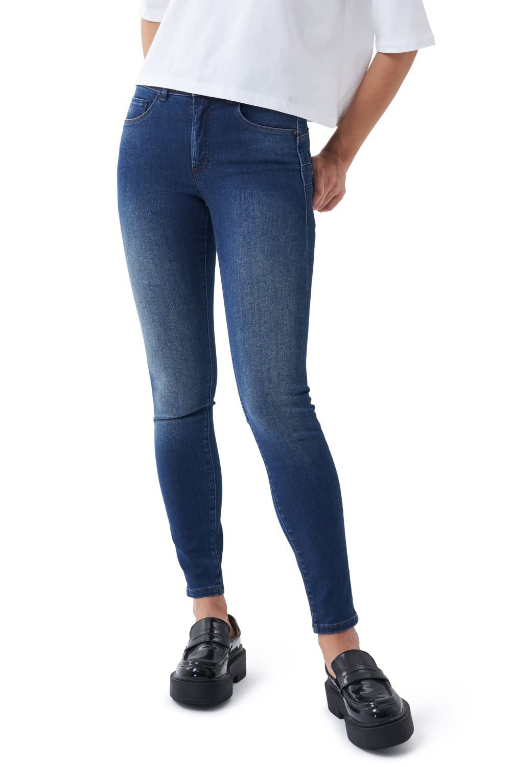 Salsa Jeans Push In Secret, Skinny, dunkel 27 Blau, 27 Blau