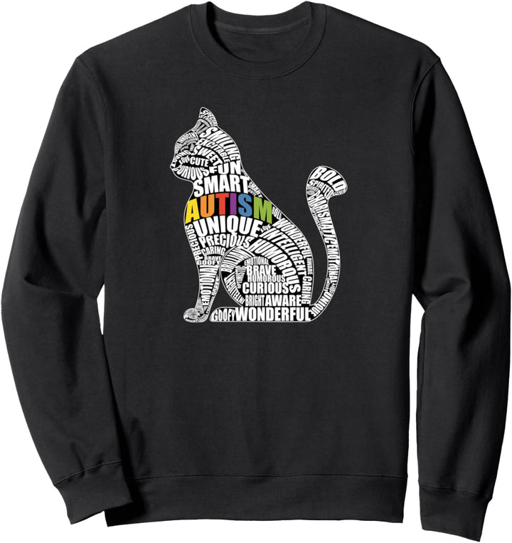Autism Awareness Cat Prize für autistische Lehrer oder Sweatshirt