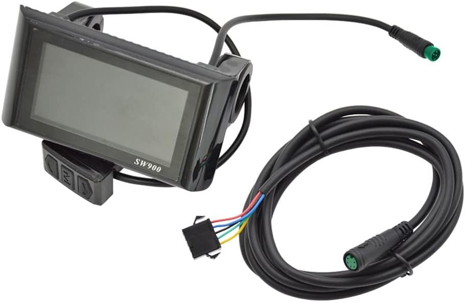 Fahrrad LCD Display E-Bike SW900 LCD Buntes Display Bedienfeld 24-60V Elektrofahrrad Scooter 5pin, 5