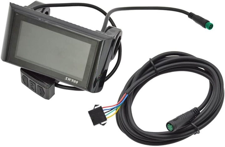 Fahrrad LCD Display E-Bike SW900 LCD Buntes Display Bedienfeld 24-60V Elektrofahrrad Scooter 5pin, 5