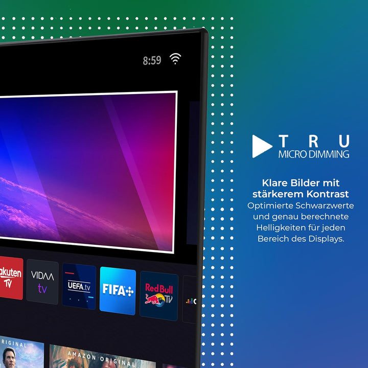 Toshiba 32WV3E63DAZ 32 Zoll Fernseher/VIDAA Smart TV (HD Ready, HDR, Triple-Tuner, Bluetooth, Dolby