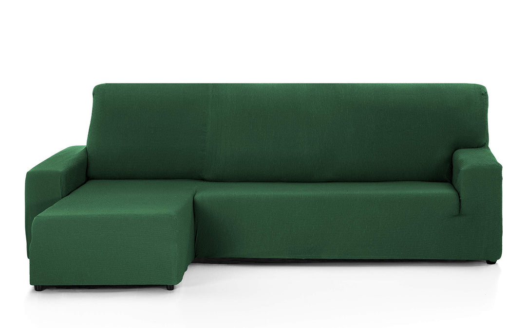 Martina Home - Sofabezug für Chaiselongue, Modell Túnez, modernes Design, Stoff, Flaschengrün, kurze