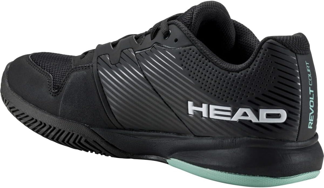 HEAD Herren Revolt Court MenTennisschuh 42 EU Schwarz Teal, 42 EU Schwarz Teal