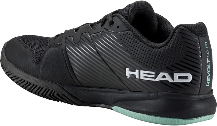 HEAD Herren Revolt Court MenTennisschuh 42 EU Schwarz Teal, 42 EU Schwarz Teal