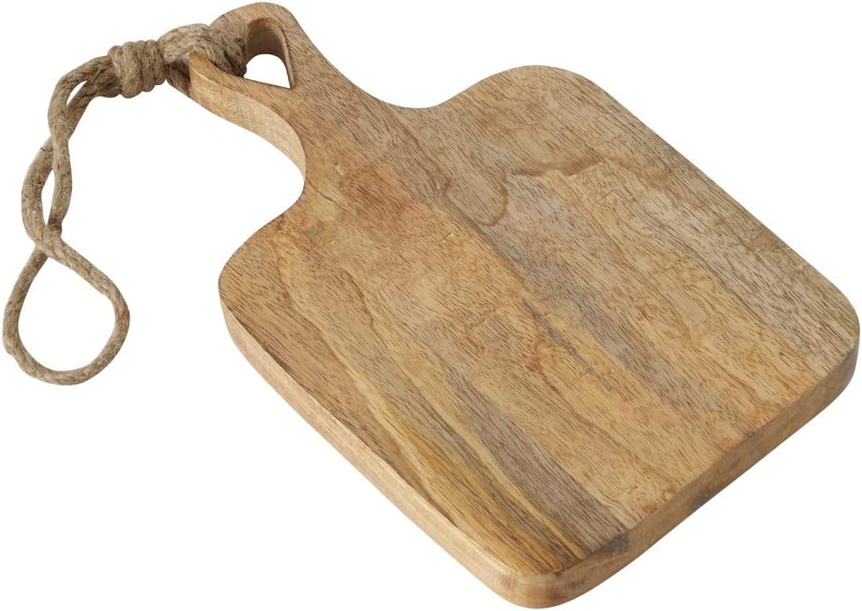 Boltze Schneidbrett Lela (Brett aus Mango-Holz, mit Herzausschnitt im Griff, Masse 30x19x2 cm, Holzb