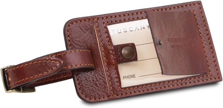 Tuscany Leather TL Voyager Weekender Reisetasche aus Leder - Gross Dunkelbraun, Dunkelbraun