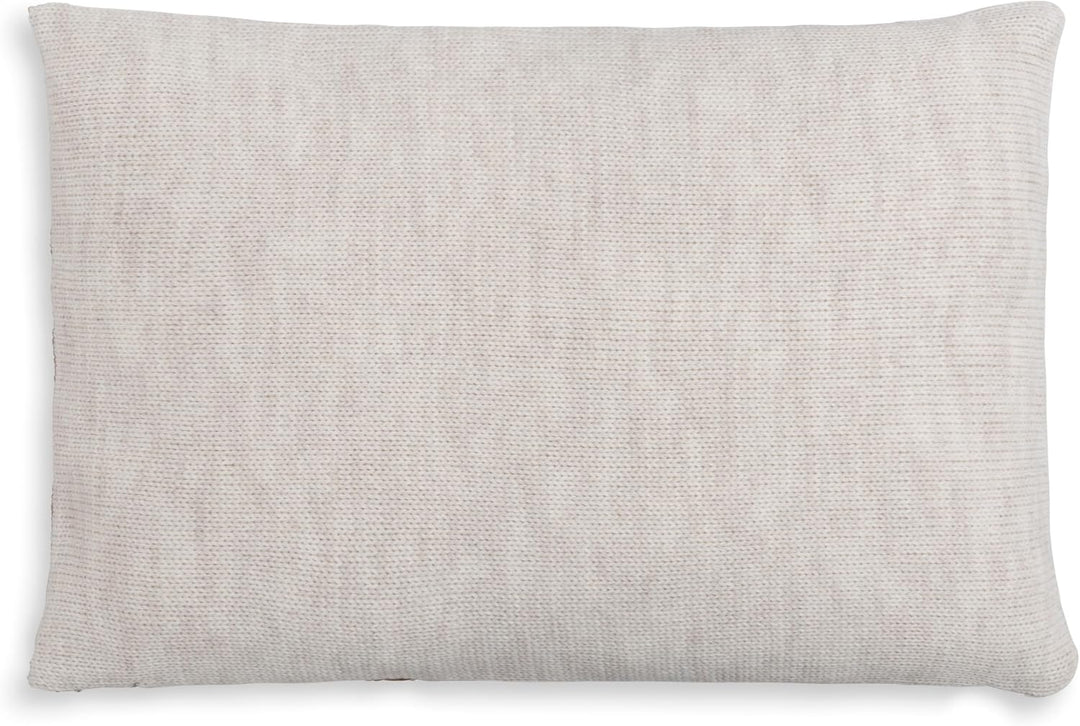 KNIT FACTORY - Roxx Dekokissen - Sofakissen - Kissenhülle mit Kissenfüllung - Kissen 60x40 - Beige/M