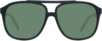 Guess Unisex Gf5084 6002n Sunglasses, Schwarz matt/Grün, One Size