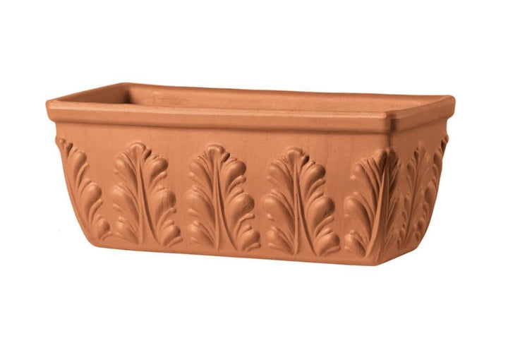 NEU !! Orig. Italienischer Blumenkasten 52 cm aus Terracotta Balkonkasten Pflanzkasten Blumentopf Pf