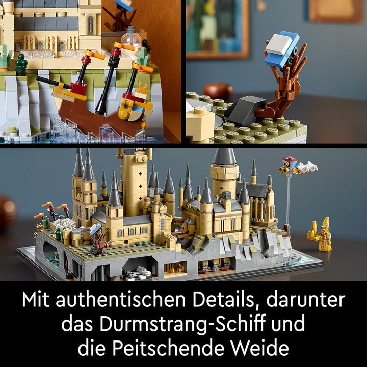 LEGO Harry Potter Schloss Hogwarts mit Schlossgelände, grosses Set für Erwachsene, einschliesslich b