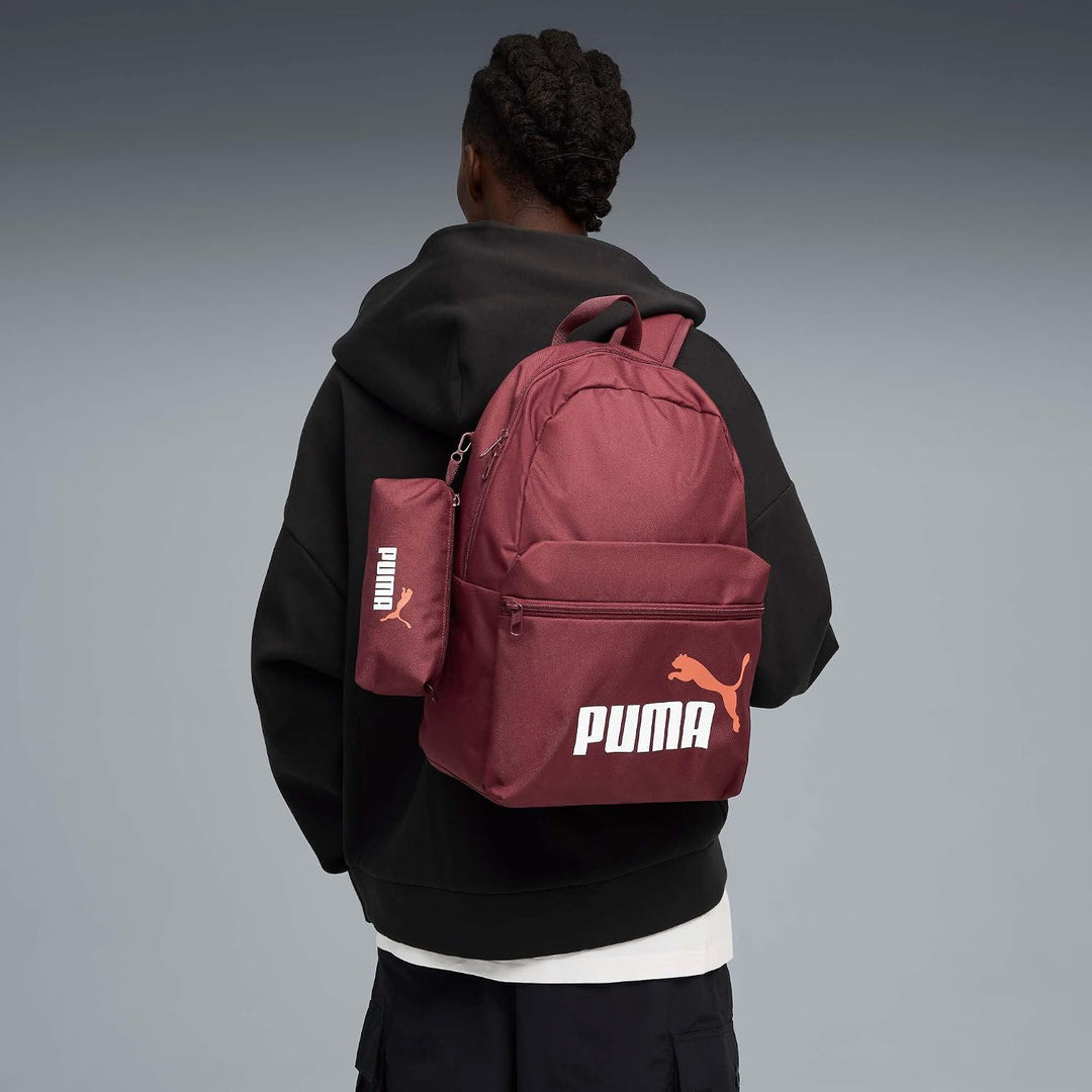 PUMA Unisex Phase Backpack Set Klassische Rucksäcke (1er Pack) Einheitsgrösse Rubinrot Schimmerndes