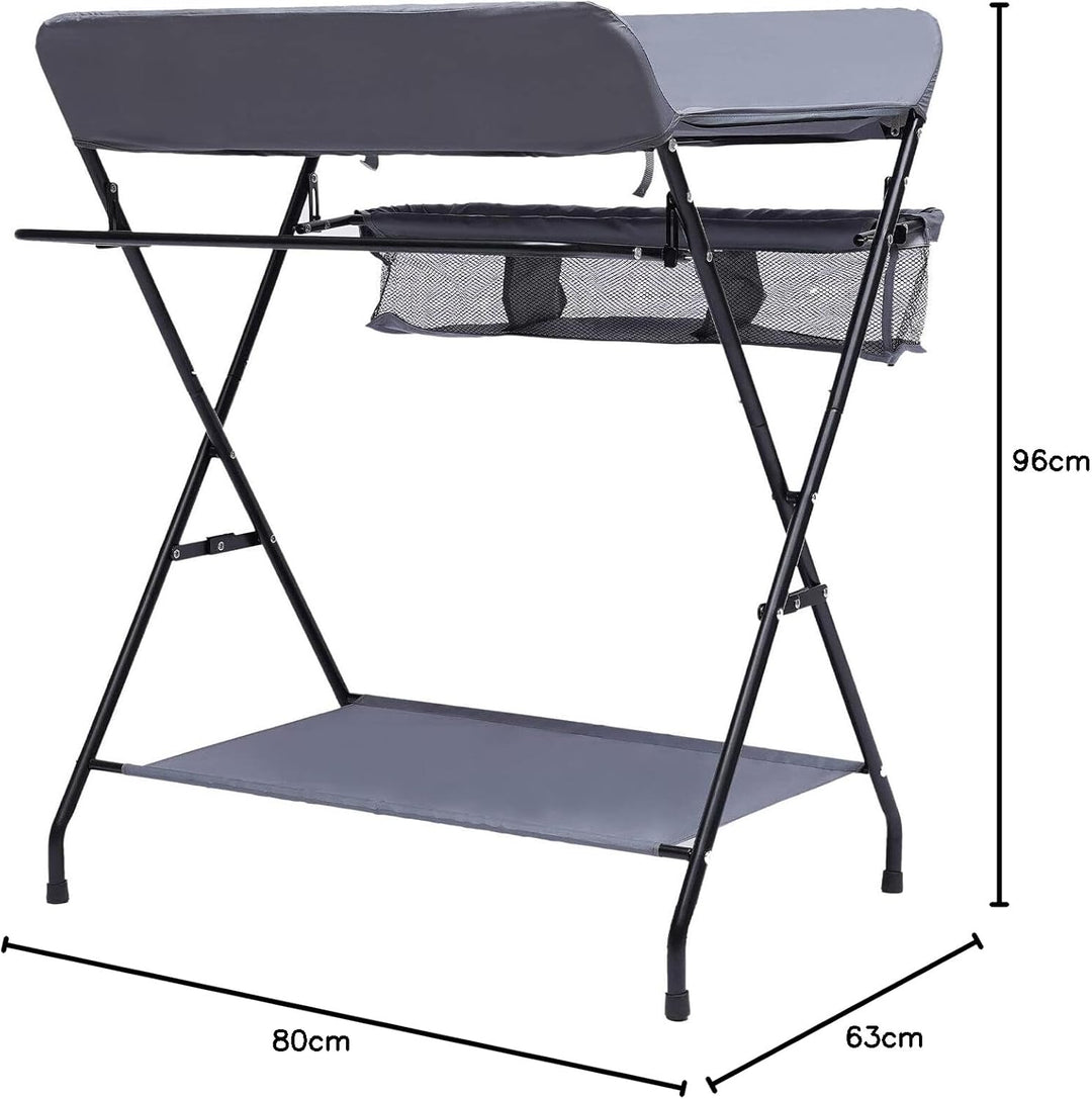 Baby Wickeltisch Changing Table, Kinder Mobiler Wickeltisch klappbarer mit herausnehmbarer Trennwand