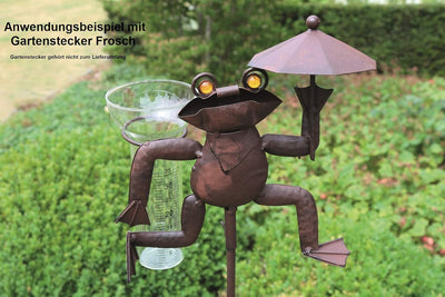 ARTECSIS Ersatzglas für Regenmesser Frosch, Maus, etc. Skala bis 35 mm/qm