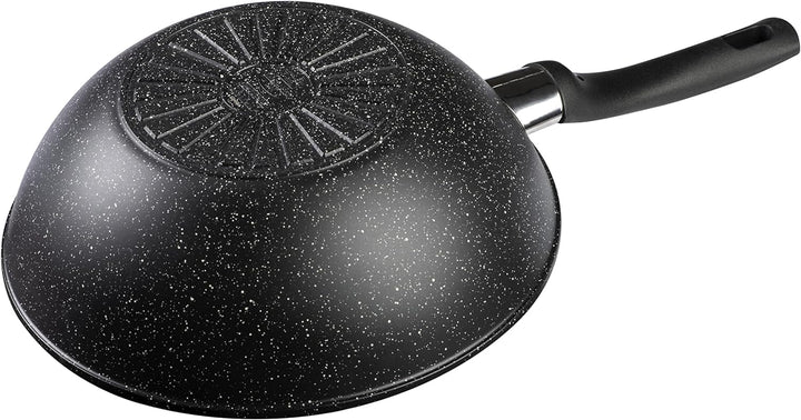 BALLARINI Vipiteno Wok, Bräter antihaftbeschichtet, Wokpfanne induktionsgeeignet, Aluminium, rund, Ø