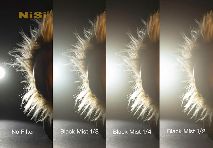 NiSi 95mm Black Mist 1/8 Diffusion Filter - Promist Effektfilter (1/8 Blende), 95mm Black Mist 1/8