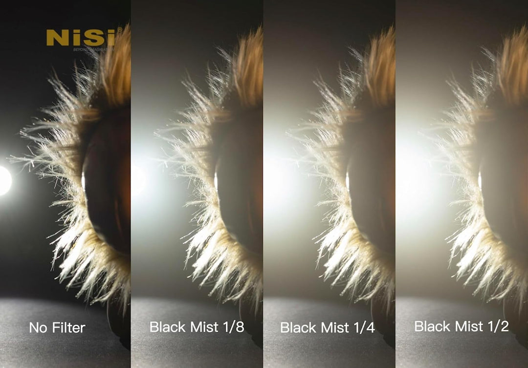 NiSi 52mm Black Mist 1/8 Diffusion Filter - Promist Effektfilter (1/8 Blende), 52mm Black Mist 1/8
