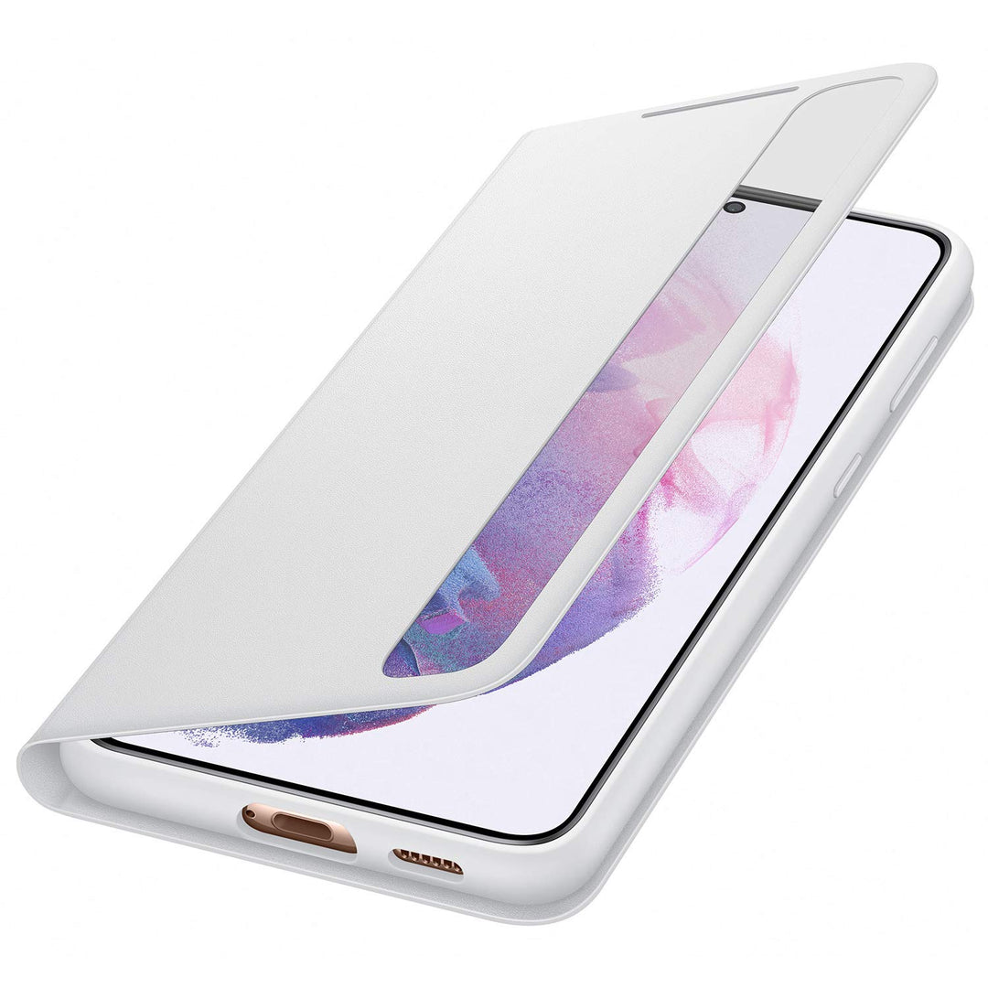 Samsung Clear View Smartphone Cover EF-ZG996 für Galaxy S21+ 5G Flip Cover, Handy-Hülle, extra-dünn,